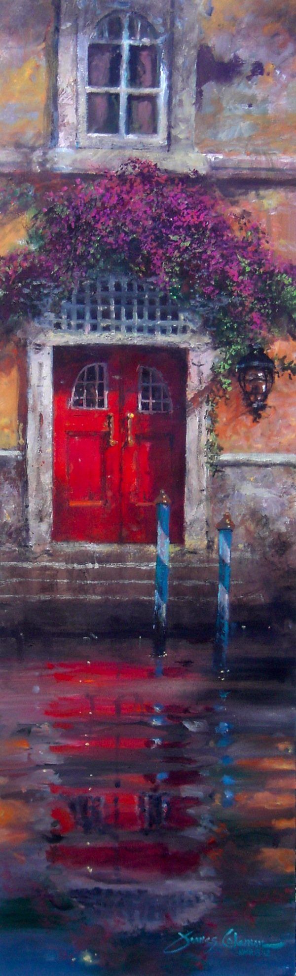 2011 red door reflection